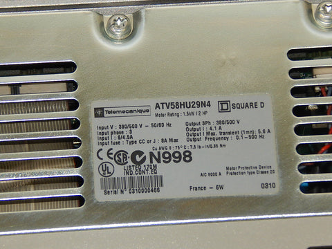 SCHNEIDER ELECTRIC ATV58HU29N4