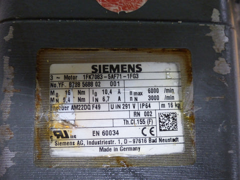 SIEMENS 1FK7083-5AF71-1FG3