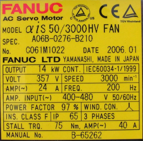 FANUC A06B-0276-B210