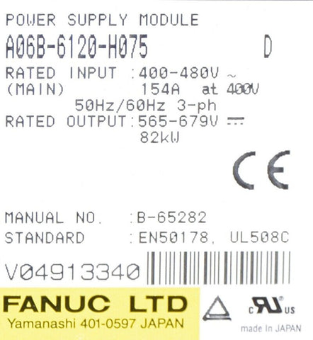 FANUC A06B-6120-H075