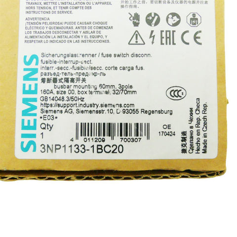 SIEMENS 3NP1133-1BC20