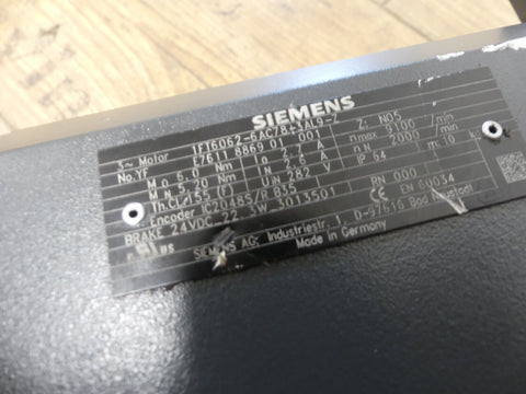 SIEMENS 1FT6062-6AC78-3AL9-Z