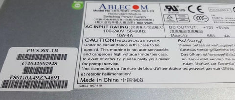 Ablecom PWS-801-1R