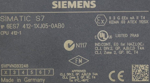 SIEMENS 6ES7412-1XJ05-0AB0