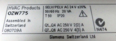 SIEMENS OZW775