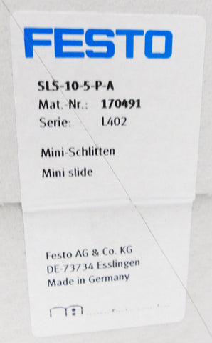 FESTO SLS-10-5-P-A