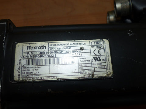 BOSCH REXROTH MSK040B-0600-NN-M1-UG1-NNNN