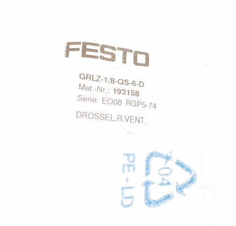 Festo GRLZ-1/8-QS-6-D