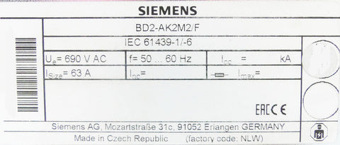 SIEMENS BD2-AK2M2/F