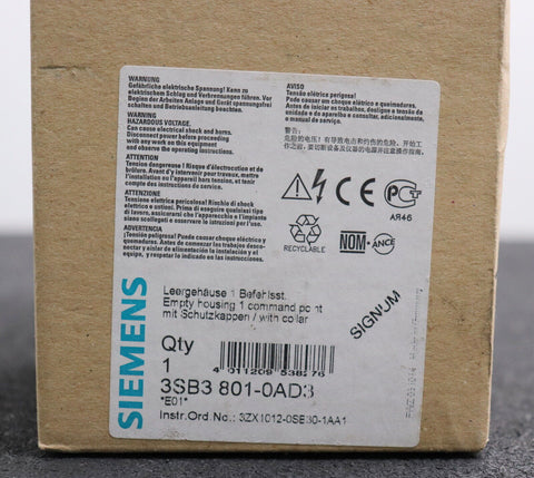 SIEMENS 3SB3801-0AD3