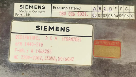 Siemens 6FR1440-2TD