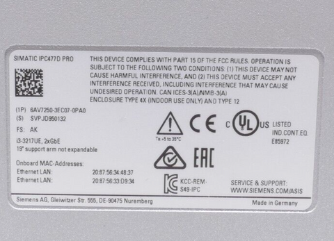 Siemens 6AV7250-3EC07-0PA0