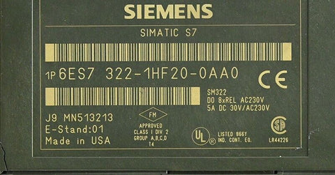 SIEMENS 6ES7322-1HF20-0AA0