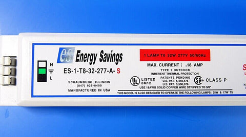 ENERGY SAVING BALLAST ES-1-T8-32-277-A-S