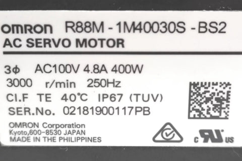 OMRON R88M-1M40030S-BS2