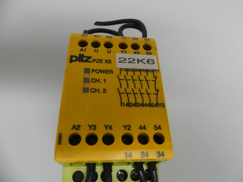 PILZ PZE X5 24VDC 5N/O