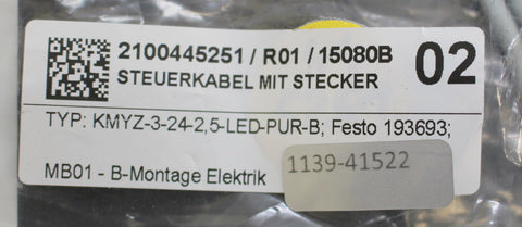 FESTO KMYZ-3-24-2,5-LED-PUR-B