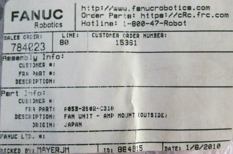 FANUC A05B-2502-C310