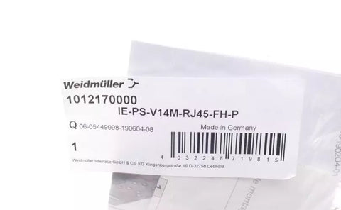 WEIDMULLER 1012170000