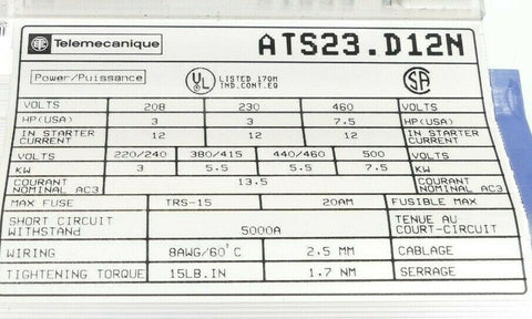 Schneider Electric ATS-23D12N