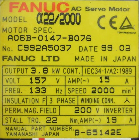 FANUC A06B-0147-B076