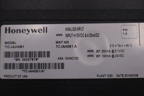 HONEYWELL TC-IAH061