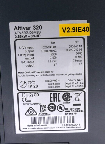 Schneider Electric ATV320U06M2B