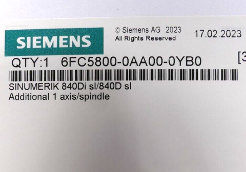 Siemens 6FC5800-0AA00-0YB0