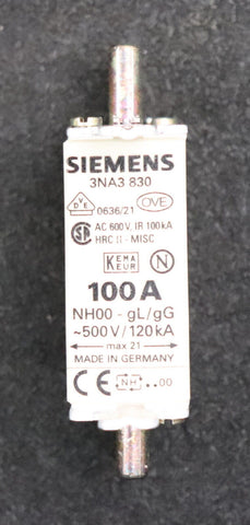 SIEMENS 3NA3830 100A