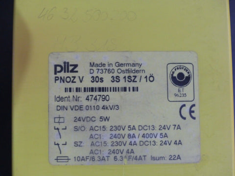 PILZ PNOZV-30S-3S-1SZ/1O