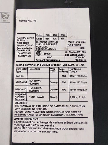 EATON NZMN3-AE/-VE