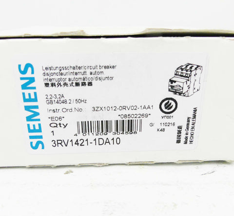 SIEMENS 3RV1421-1DA10