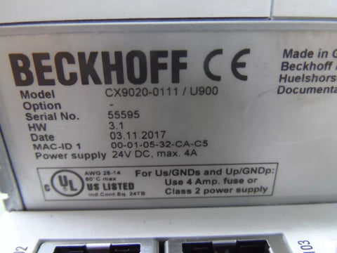 Beckhoff CX9020-0111 /U900