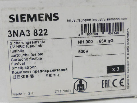 SIEMENS 3NA3822