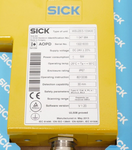 Sick WSU26/3-103A00