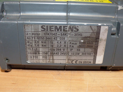 SIEMENS 1FK7042-5AK71-3EH5