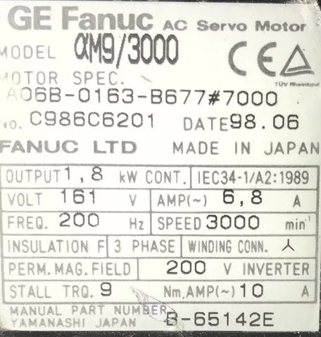 Fanuc A06B-0163-B677