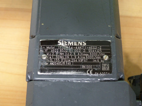 SIEMENS 1FT6034-4AK71-4EG2-Z