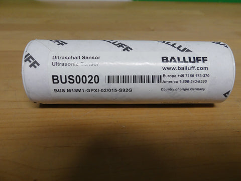 BALLUFF BUS M18M1-GPXI-02/015-S92G