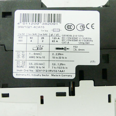 SIEMENS 3RV1021-4CA15