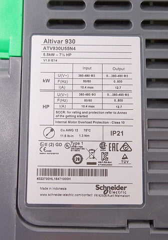 Schneider Electric ATV930U55N4