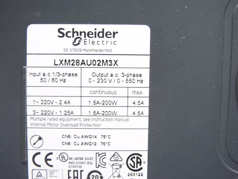 SCHNEIDER ELECTRIC LXM28AU02M3X