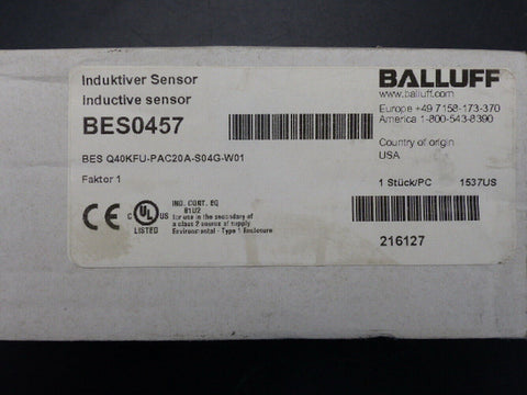 Balluff BES Q40KFU-PAC20A-S04G-W01