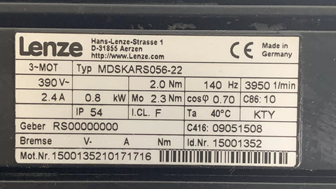 LENZE MDSKABS056-22