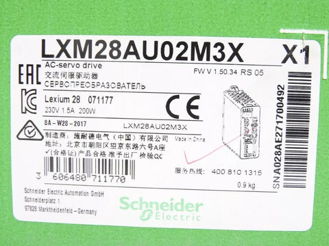 SCHNEIDER ELECTRIC LXM28AU02M3X