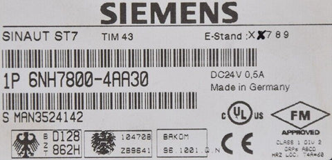 SIEMENS 6NH7800-4AA30