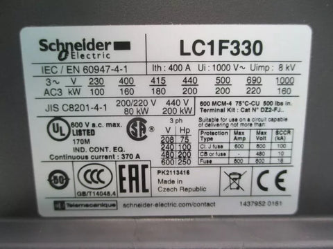 SCHNEIDER ELECTRIC LC1F330