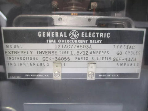 GENERAL ELECTRIC 12IAC77A803A