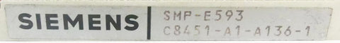 SIEMENS SMP-E593