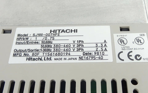 Hitachi SJ100-007HFE